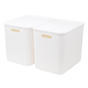 코멧 홈 심플한 리빙박스 팬트리 정리함 화이트