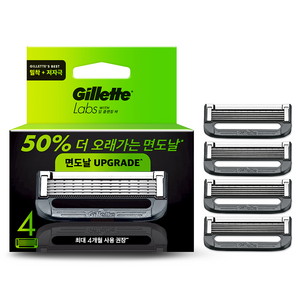 질레트랩스 정품 딥클렌징바 면도날, 4개입, 1개