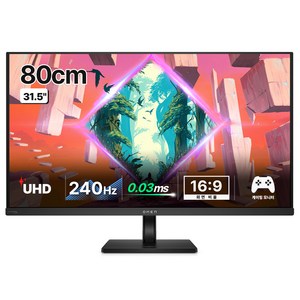 HP 4K UHD 240Hz 0.03ms HDR 400 VESA QD-OLED 게이밍 모니터