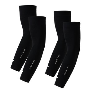 휠라골프 심리스 메쉬 라인 쿨토시, FREE, 블랙, 2개