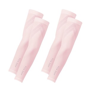 휠라골프 심리스 메쉬라인 손목형 쿨토시 2p, FREE, 핑크, 2세트