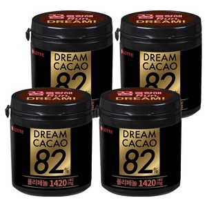 롯데웰푸드 드림카카오 82% 초콜릿, 86g, 4개