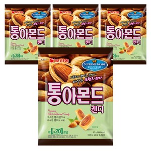 오리온 통아몬드 캔디, 90g, 4개