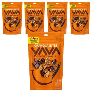 야바 그래놀라 바이트 초콜릿 바닐라, 125g, 5개