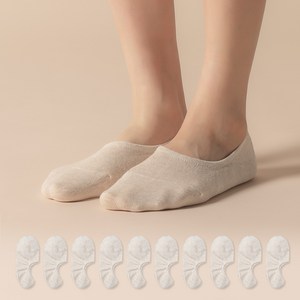 삭피엔스 여성용 절대 벗겨지지 않는 앞코보강 페이크삭스 10켤레