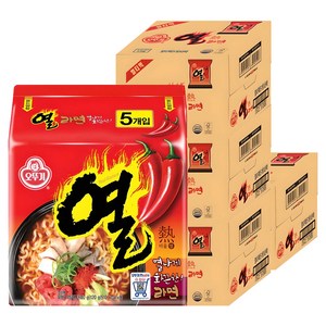 오뚜기 열라면 120g, 160개, (5개입 X 8팩)