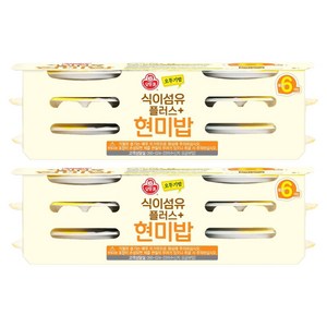 오뚜기 식이섬유 플러스 현미밥, 130g, 12개