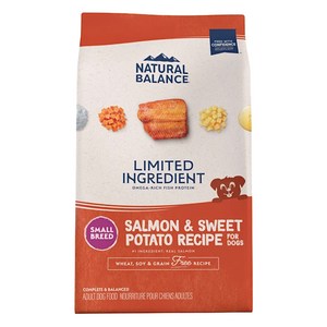내추럴발란스 어덜트 강아지 LI 그레인프리 스몰 브리드 레시피, 연어+고구마, 2.4kg, 1개