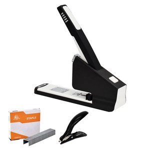 현대오피스 페이퍼프랜드 1회 240매 대형 스테이플러 HDS-240 + 스테이플러 심 + 제침기 세트