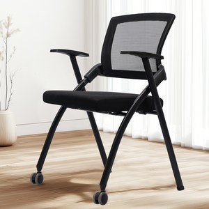 네오체어 위너 사무용 메쉬 의자, 블랙, 62 x 55 x 88 cm