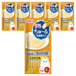 챠오츄르 고양이 짜먹는 간식, 혼합맛(닭가슴살/유..., 14g, 6개
