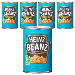 하인즈 베이크드 빈즈 토마토소스, 415g, 5개