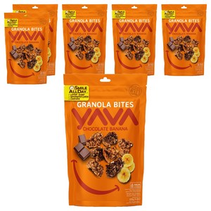 야바 그래놀라 바이트 초콜릿 바나나, 125g, 6개