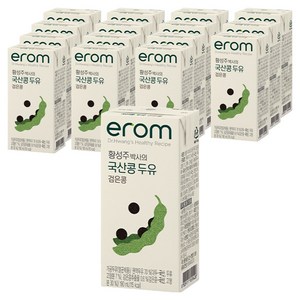 이롬 황성주 박사의 국산콩 두유 검은콩, 190ml, 16개