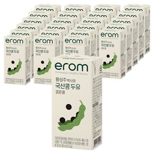 이롬 황성주 박사의 국산콩 두유 검은콩, 190ml, 24개