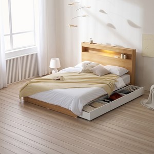 서울소호 트리플 LED 수납 침대프레임 + 파워 본넬 양면 퀸 매트리스 세트 방문설치