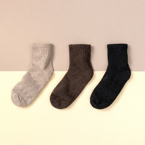 폴프랜즈 아동용 원사이즈 단목 양말 3켤레 세트 숏마벨