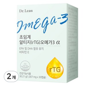 닥터린 정품 초임계 알티지 오메가3 알파, 30정, 2개
