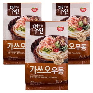 동원 면발의신 가쓰오우동, 385.6g, 3개