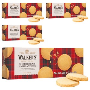 워커스 쇼트브레드 하이랜더스 버터쿠키, 200g, 4개