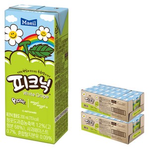 피크닉 청포도, 200ml, 48개