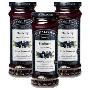 샹달프 블루베리잼, 284g, 3개
