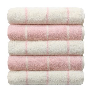 소프트터치 선염 하프 앤 미니멀 호텔 수건 200g 40수 코마사, 핑크(미니멀), 5개