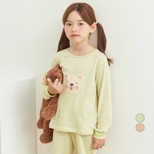 롤리트리 아동용 30수 싱글 9부 선염 ST 포인트 실내복 상하 세트