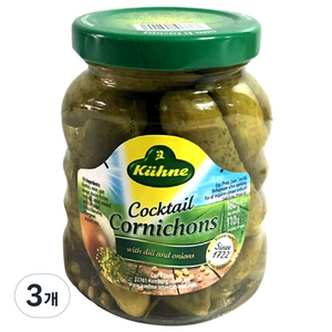 퀴네 칵테일 코니숑 꼬마오이피클, 180g, 3개