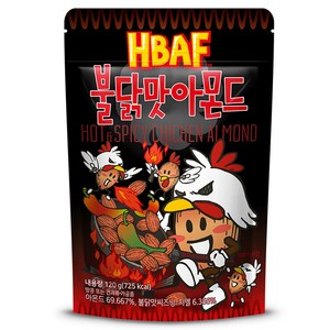 바프 불닭맛 아몬드, 120g, 1개