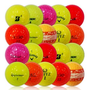 브랜드혼합 골프공 로스트볼 3등급, 칼라혼합, 1개입, 20개