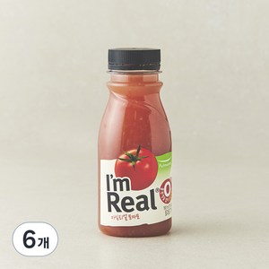 아임리얼 토마토 주스, 190ml, 6개
