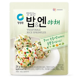 청정원 맛있는 밥 엔 야채 후리가케, 24g, 1개
