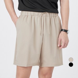 캐럿 남성용 링클프리 아이스 냉감 사방스판 5부 밴딩 팬츠