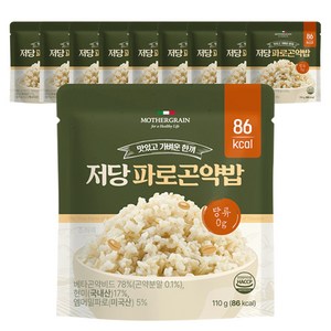 뉴프라이스 마더그레인 저당 파로곤약밥, 110g, 10개