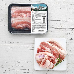 파머스팩 한돈 제주돼지 칼집 삼겹살 구이용 (냉장), 500g, 1팩