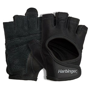 하빈져 여성용 파워 헬스 장갑 양손 세트, 블랙, S, 1개