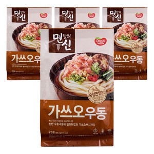 동원 면발의신 가쓰오우동, 385.6g, 4개