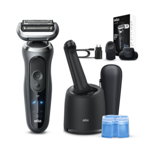 BRAUN 시리즈 7 전기면도기 + 세척 충전 스테이션 세트
