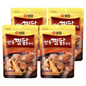 샘표 안동찜닭 양념, 210g, 4개