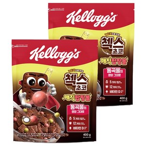 첵스초코 오곡으로 만든 시리얼 매직팝핑볼, 400g, 2개