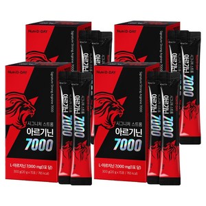 뉴트리디데이 시그니처 스트롱 아르기닌 7000 액상스틱 15p, 300g, 4개