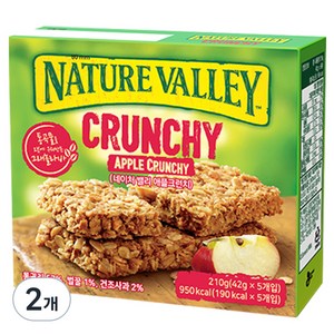 네이처밸리 크런치 애플 크런치 바, 210g, 2개