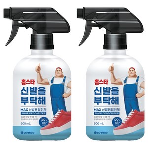홈스타 신발을 부탁해 탈취제 본품, 500ml, 2개