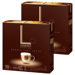 루카스나인 시그니처 더블샷 라떼, 14.9g, 10개입, 2개