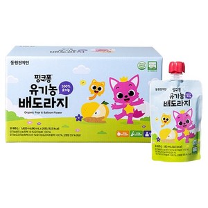 천지인 핑크퐁 유기농 배도라지, 80ml, 20개