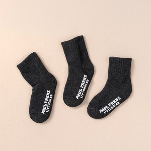 폴프랜즈 아동용 원사이즈 단목 양말 3켤레 세트 숏마르코