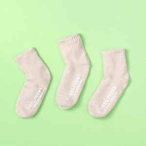 폴프랜즈 아동용 원사이즈 단목 양말 3켤레 세트 숏셀리