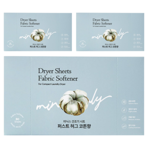 미닉스 건조기 시트 퍼스트 허그 코튼향 본품