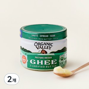 오가닉밸리 유기가공식품인증 기 버터, 212g, 2개